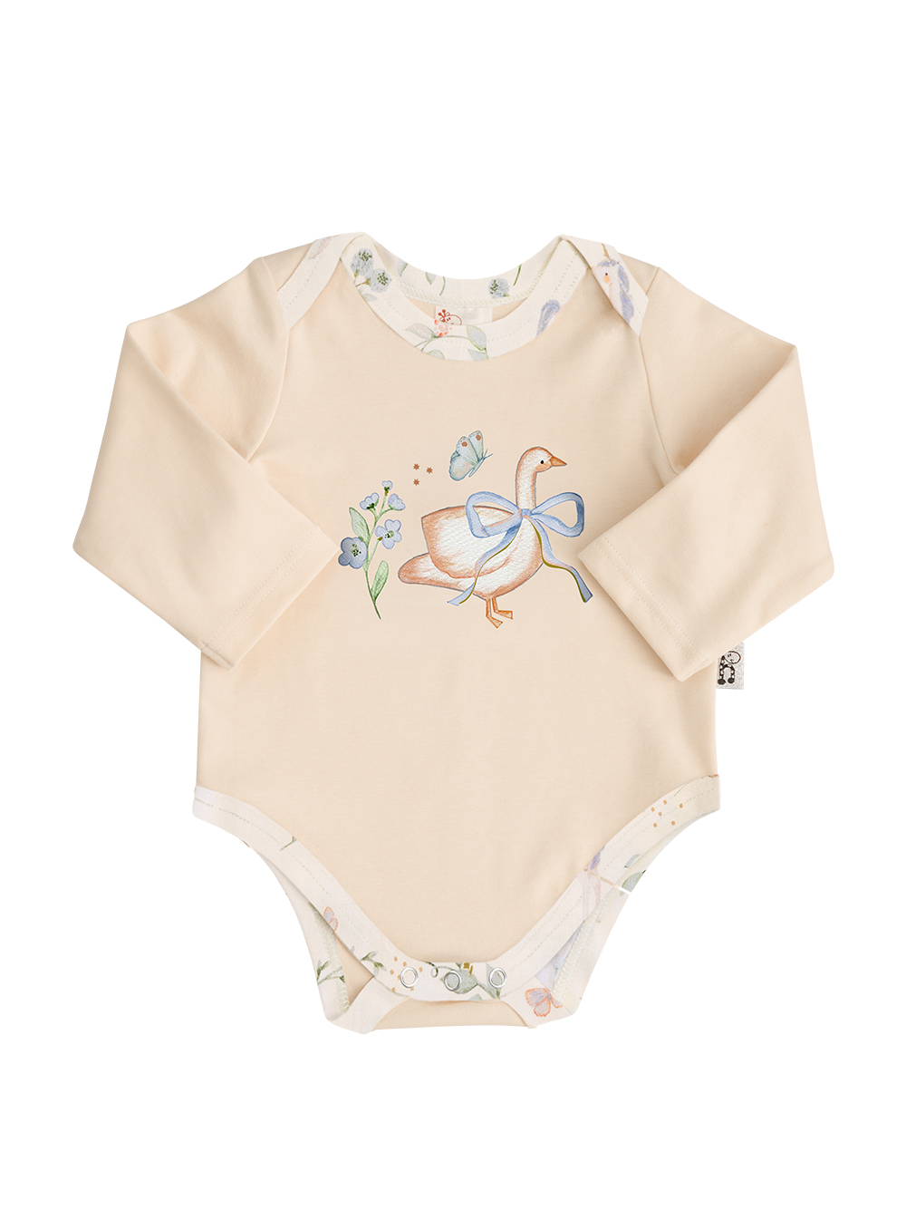 Unicorn Swans Sleeved Romper