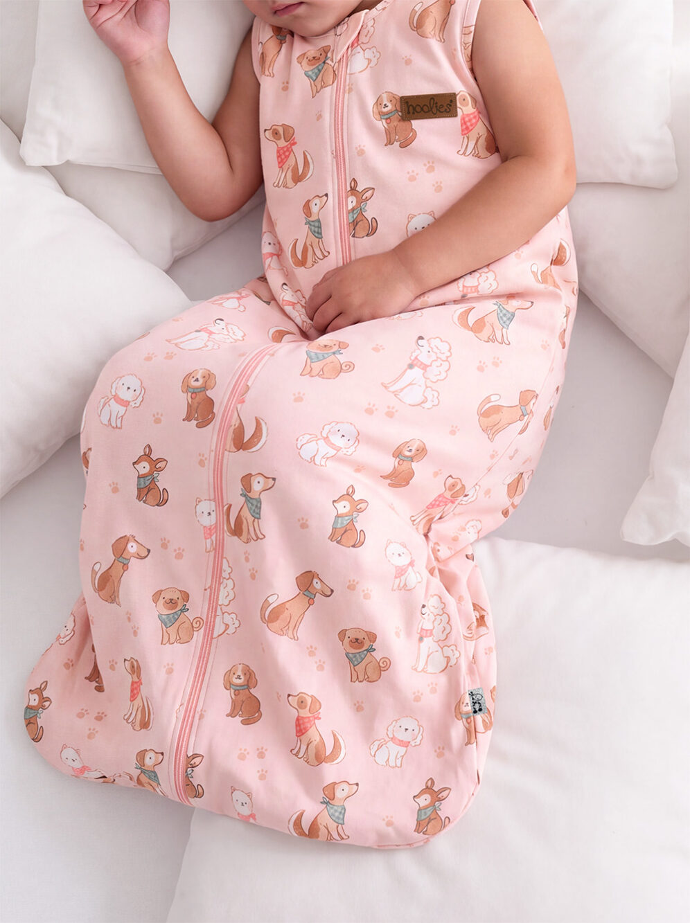 26SPS Pink Pooches Sleepsack Model