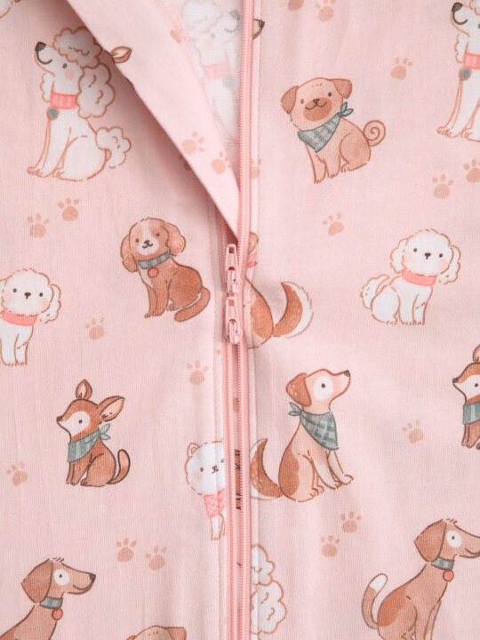 26SPS Pink Pooches Sleepsack Zoom 2