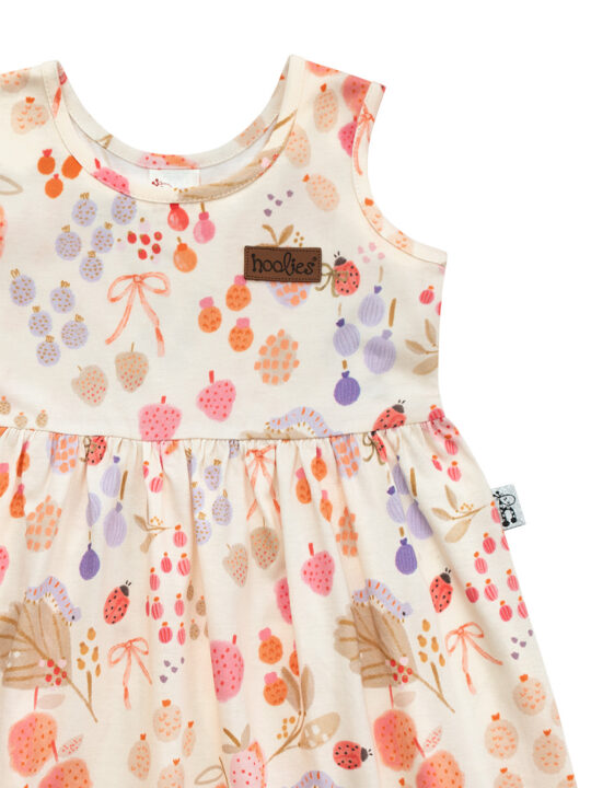 Berry Bugs Girls Dress Detail