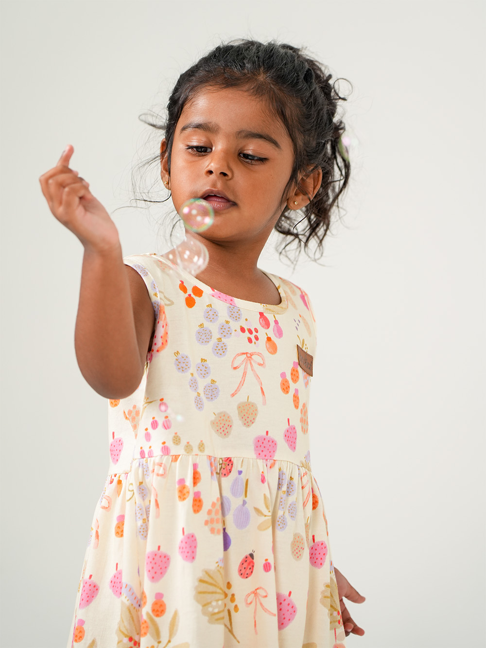 Berry Bugs Girls Dress Model 2