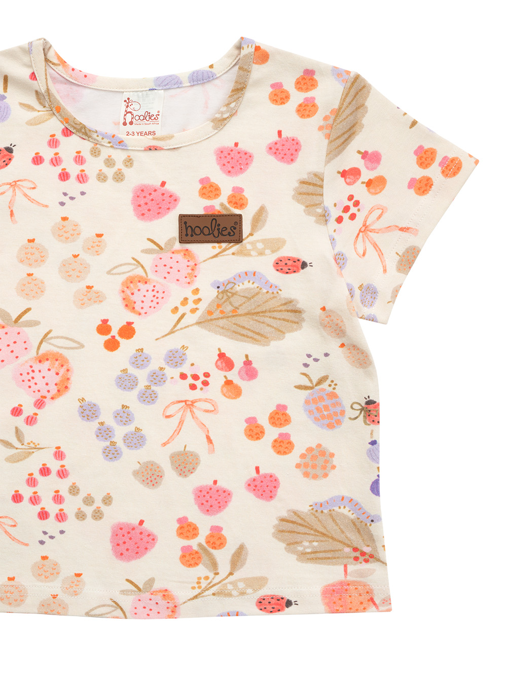 Berry Bugs Girls Summer Pyjamas Set Detail