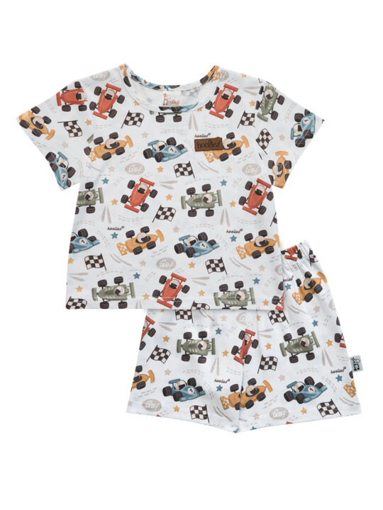 F1 Cars Jammies Set Boys Cotton Summer Sleepwear Pyjamas Jammies