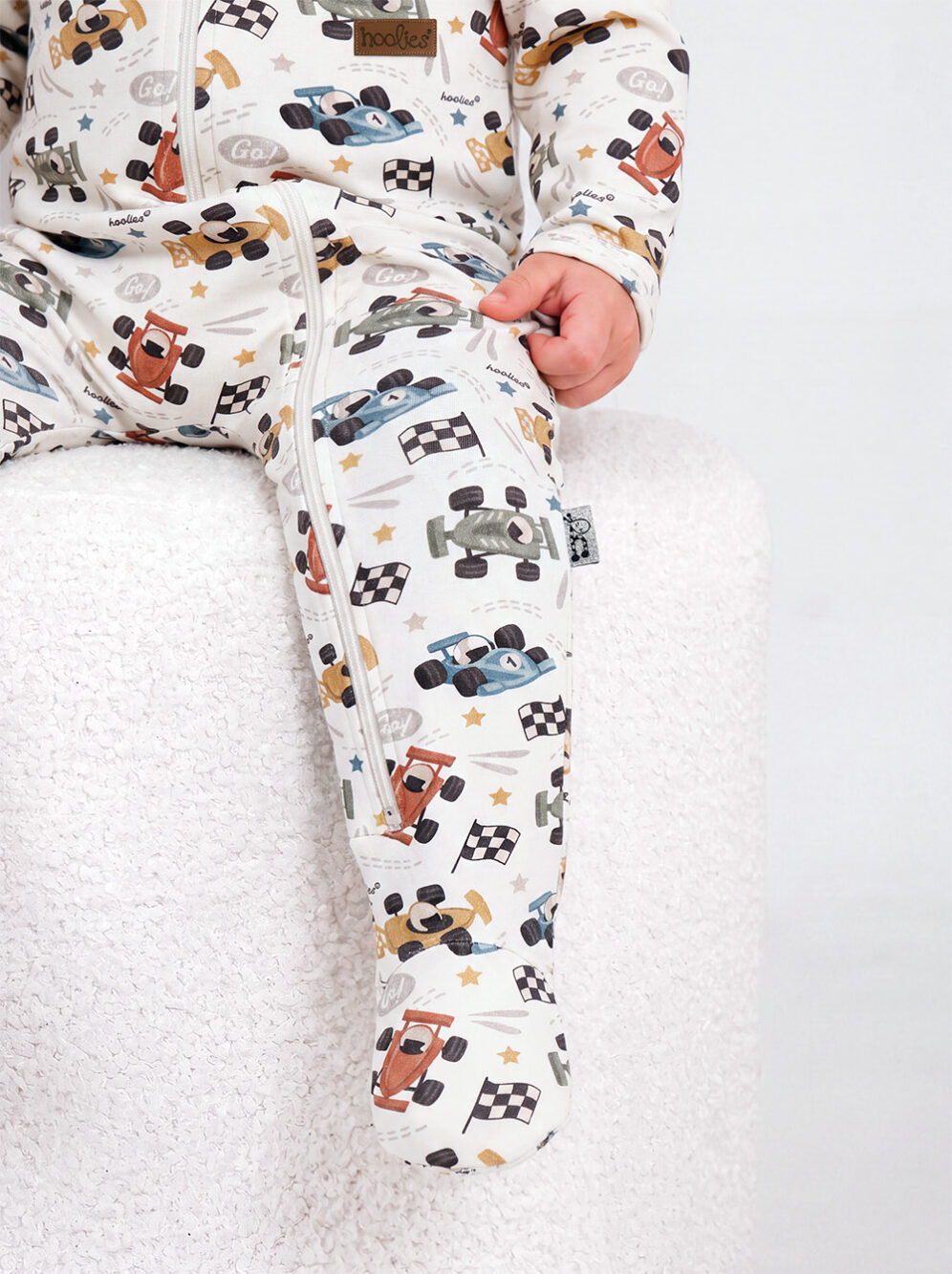 F1 Race Car Newborn Cotton Onesie