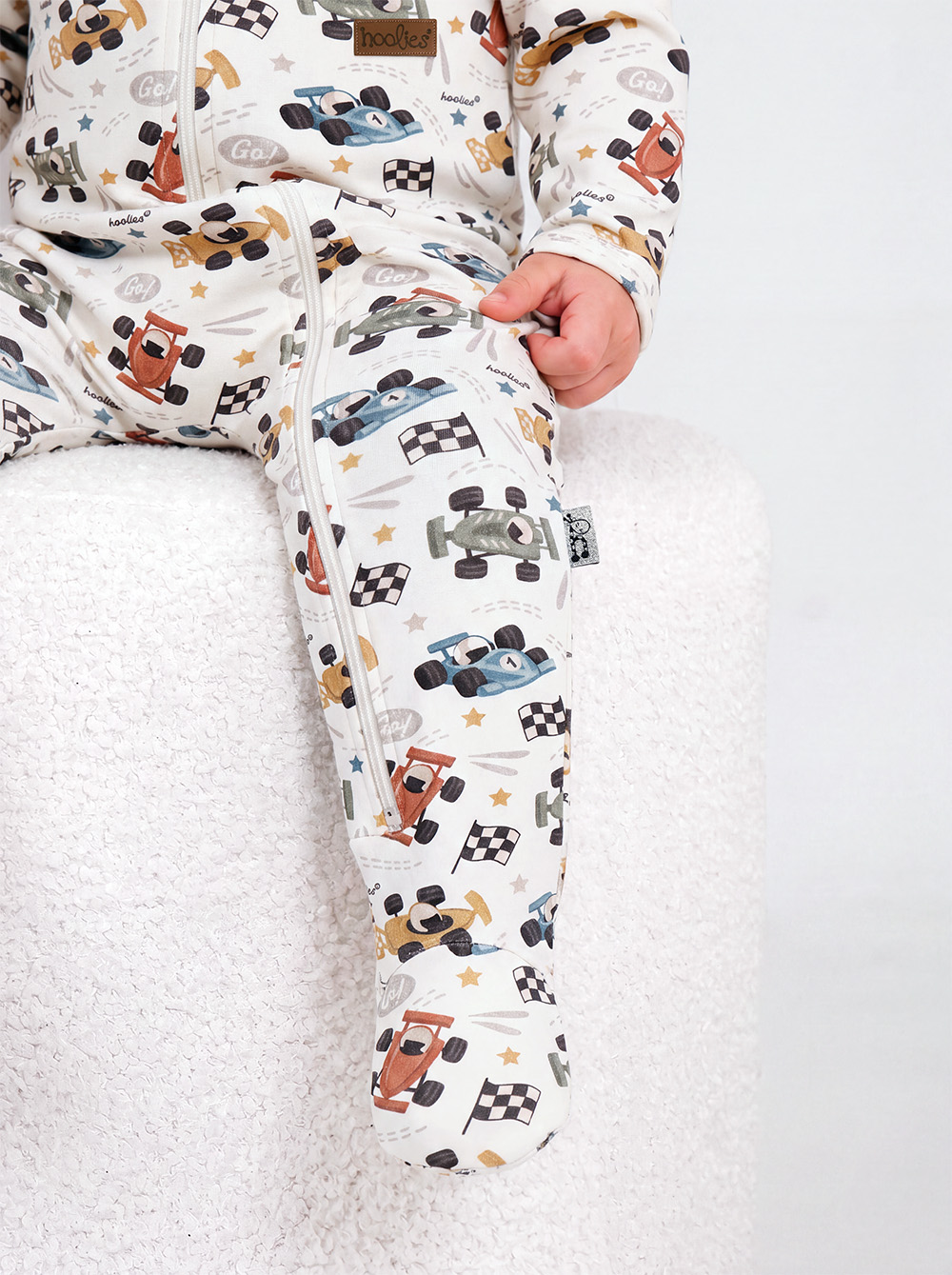 F1 Race Car Newborn Cotton Onesie