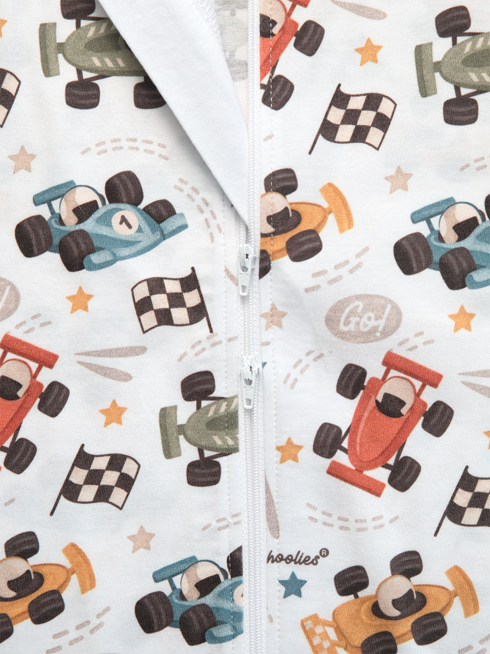 F1 Race Car Boys Summer Sleepsack Zoom 2