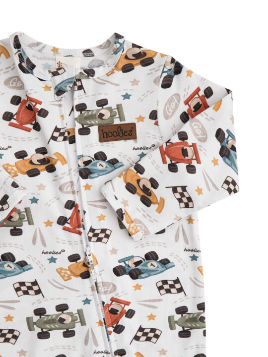 F1 Race Car Newborn Cotton Onesie