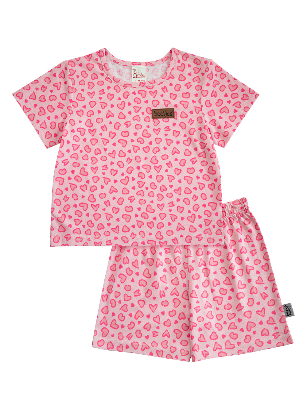 Leopard Print Jammies Girls Cotton Summer Pyjamas Set
