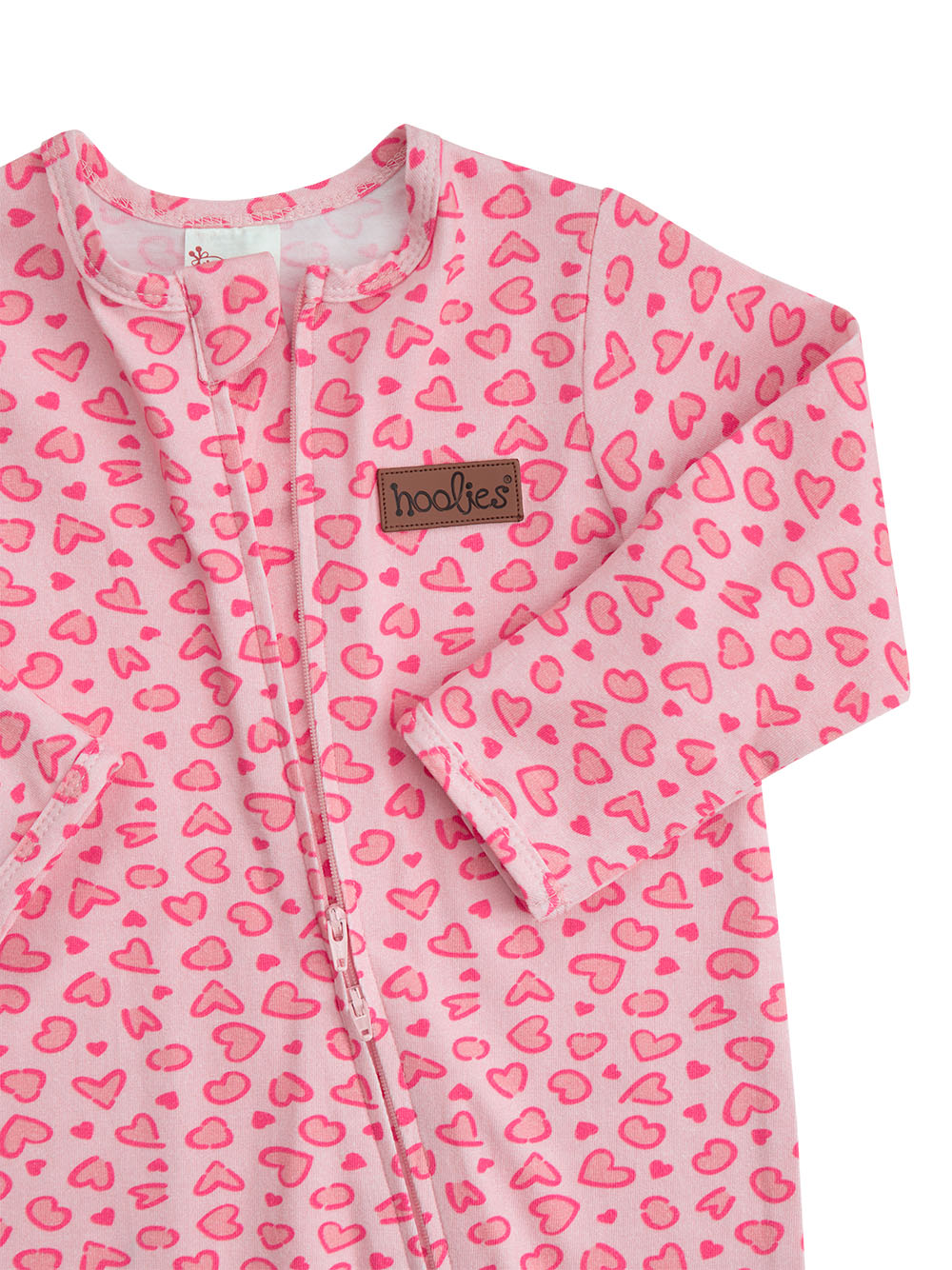 Leopard Print Hearts Onesie Zoom 1
