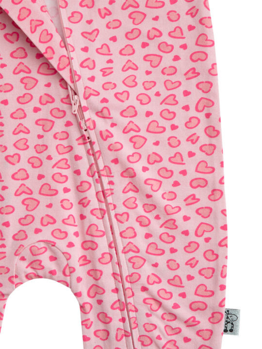 Leopard Print Hearts Onesie Zoom 2