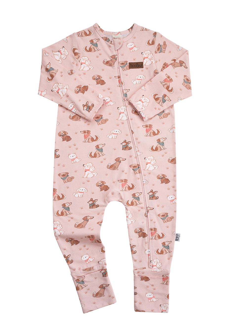 Pink Pooches Newborn Cotton Onesie Lycra