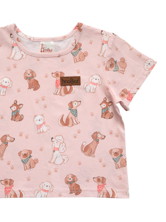 Pink Pooches Girls Pyjamas Set Details