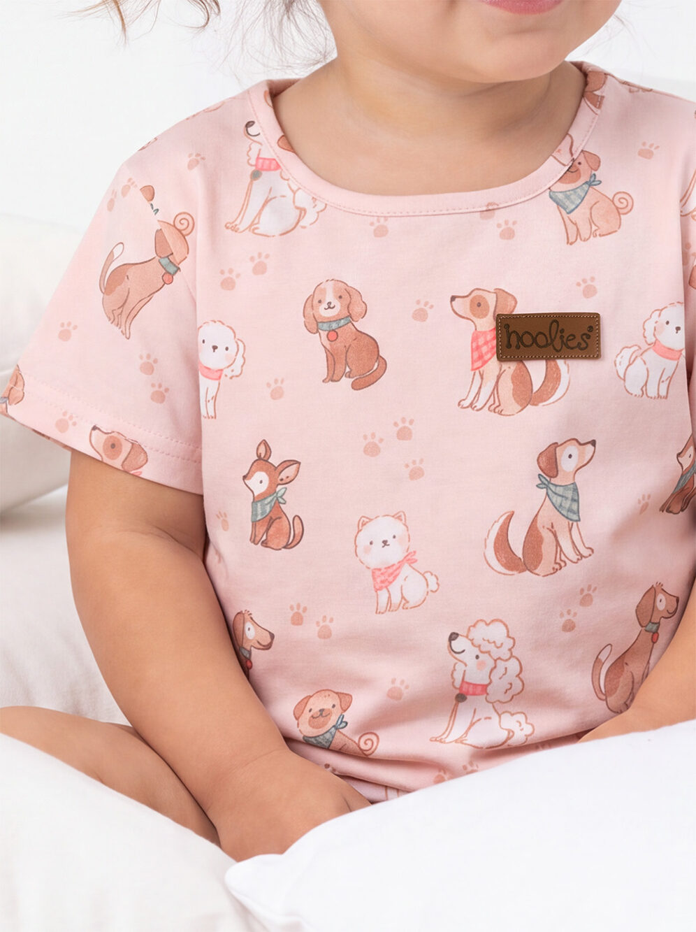 Pink Pooches Girls Pyjamas Set Model
