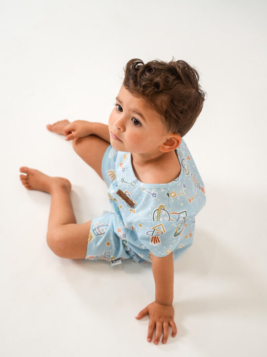 Space Boys Cotton Summer Sleepwear Pyjamas SET