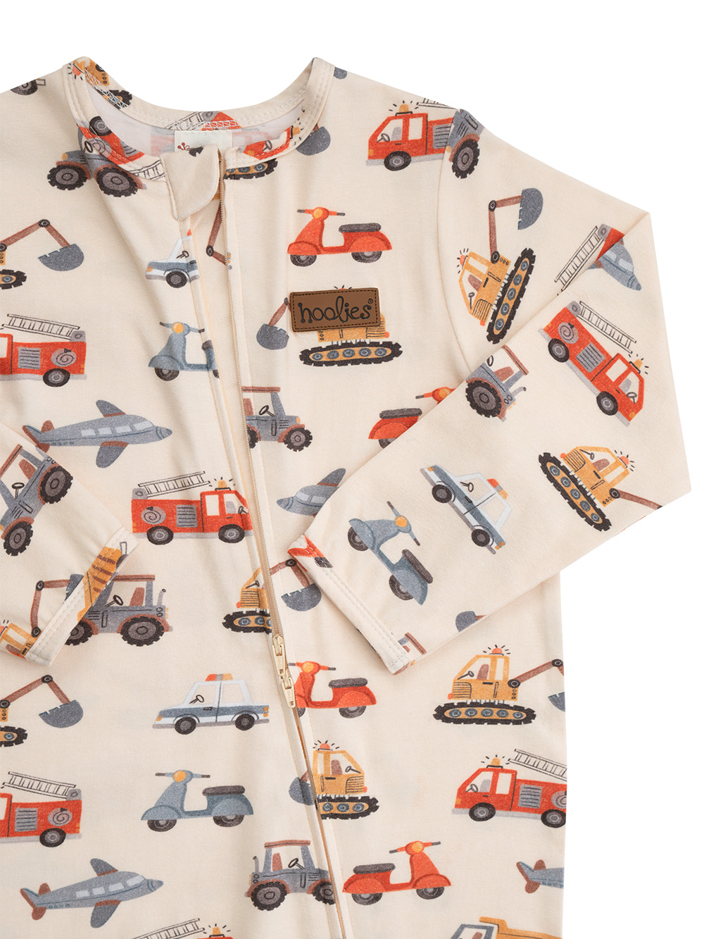 Vroom and Zoom Transport Cotton Onesie Zoom 1
