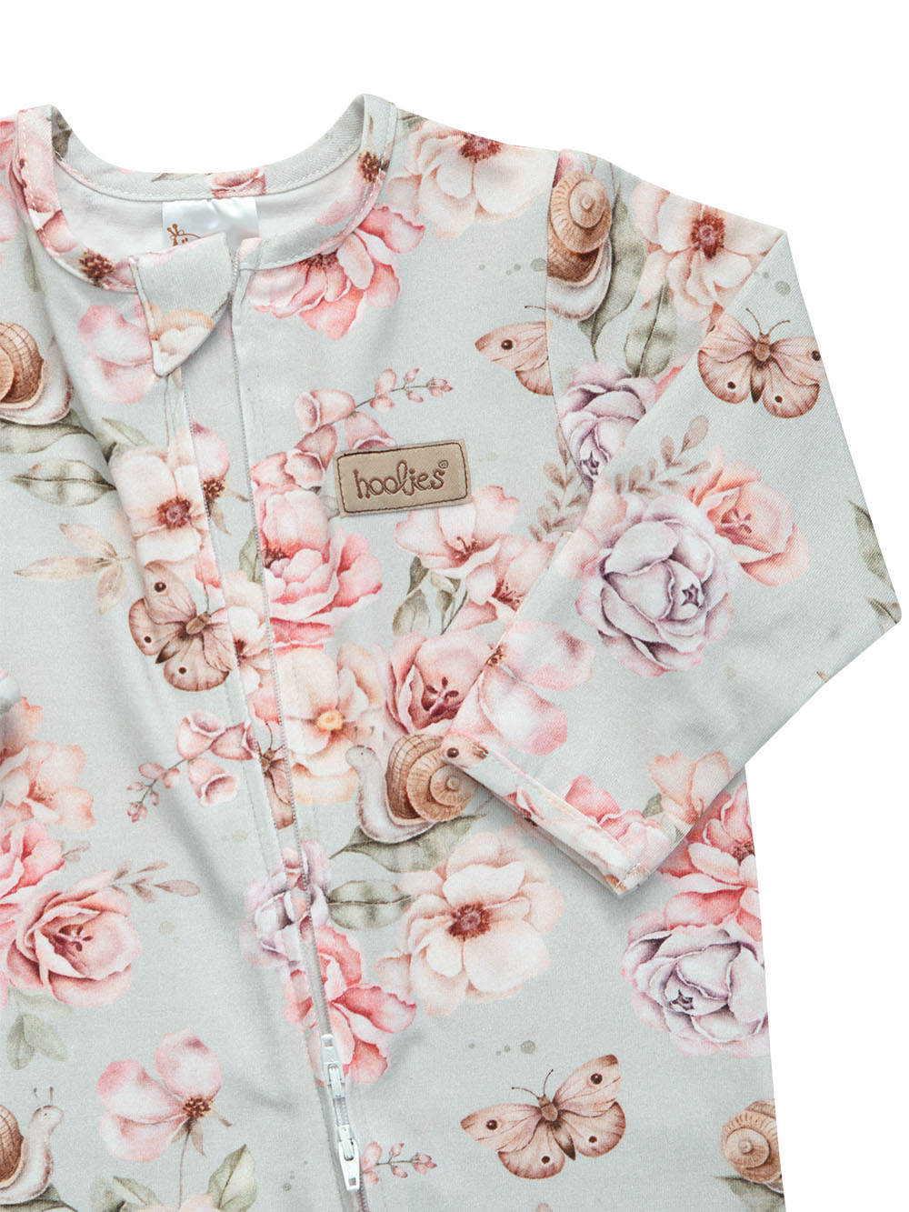 25FBO Flutter and Bloom Onesie Detail