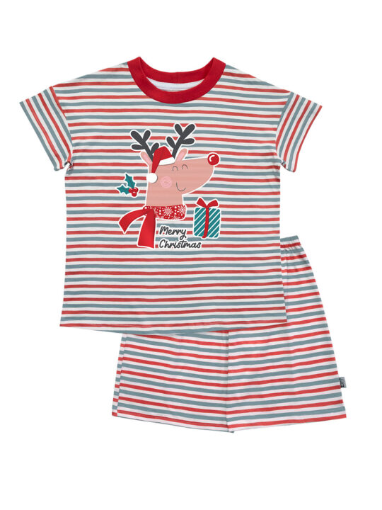 Festive Stripes Christmas Pyjamas Kids